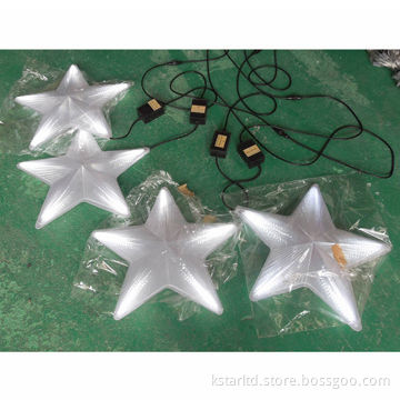 3D 4pcs LED star light per set, with connection cable and controller
